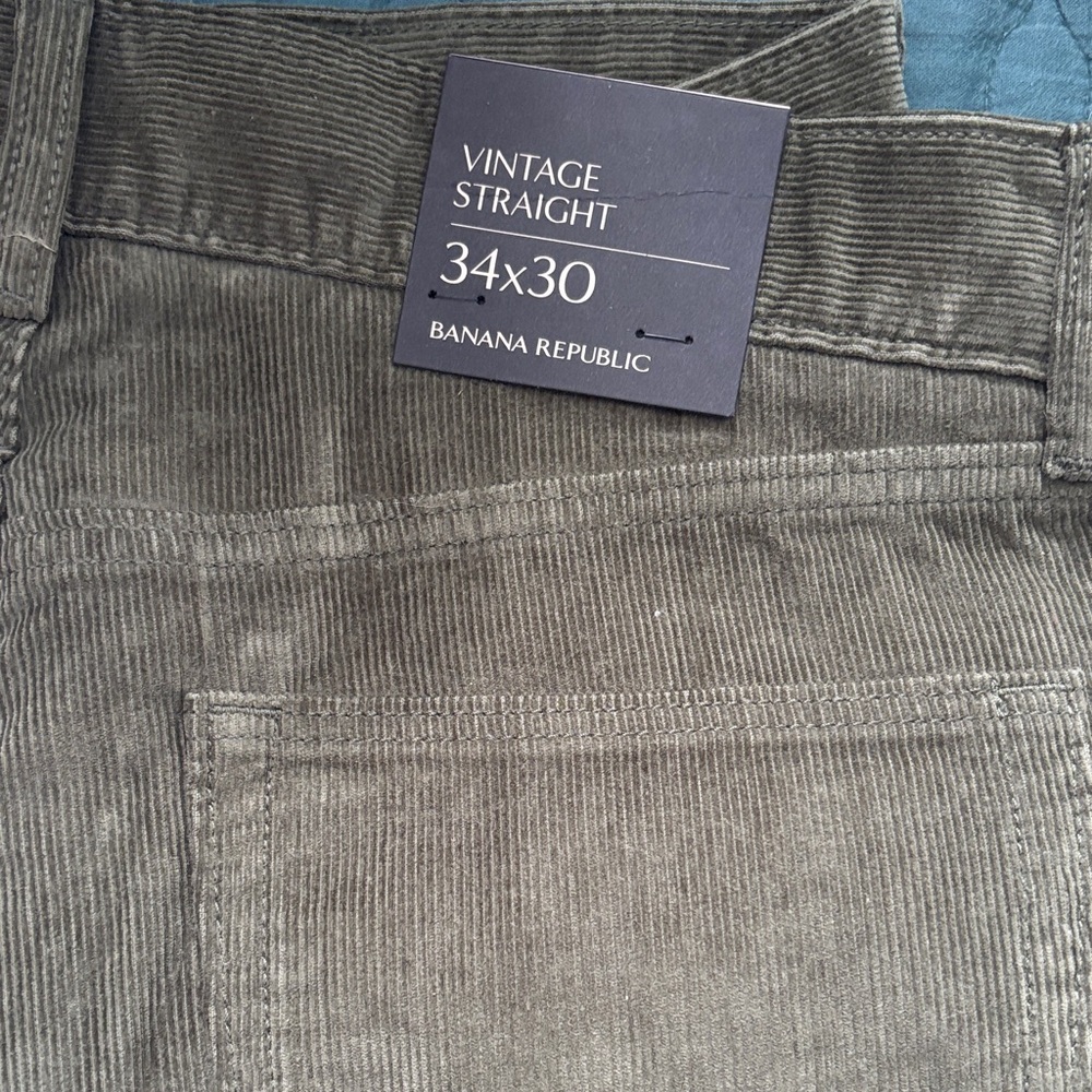 Banana Republic Men's Corduroy Pants - Olive